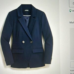 J.Crew NWT Devon blazer in bi-stretch cotton blend, size 12